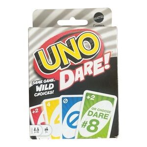 Mattel UNO Dare! Card Game - Red, Blue, Green
